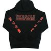 Indiana Fever x Stranger Things “Parallel” hooded sweatshirt featuring a relaxed-fit black pullover design, drawstring hood, long sleeves with ribbed cuffs, a front kangaroo pocket, and bold parallel‑themed graphic branding blending 80s retro style with athletic flair. Sources