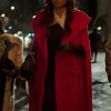 Run the World S01 Amber Stevens West Red Coat inspired by the stylish wardrobe seen in Season 1