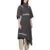 Caught in the Act Unfaithful S04 Tami Roman Grey Scarf Midi Dress chic grey women’s dress with a refined midi silhouette
